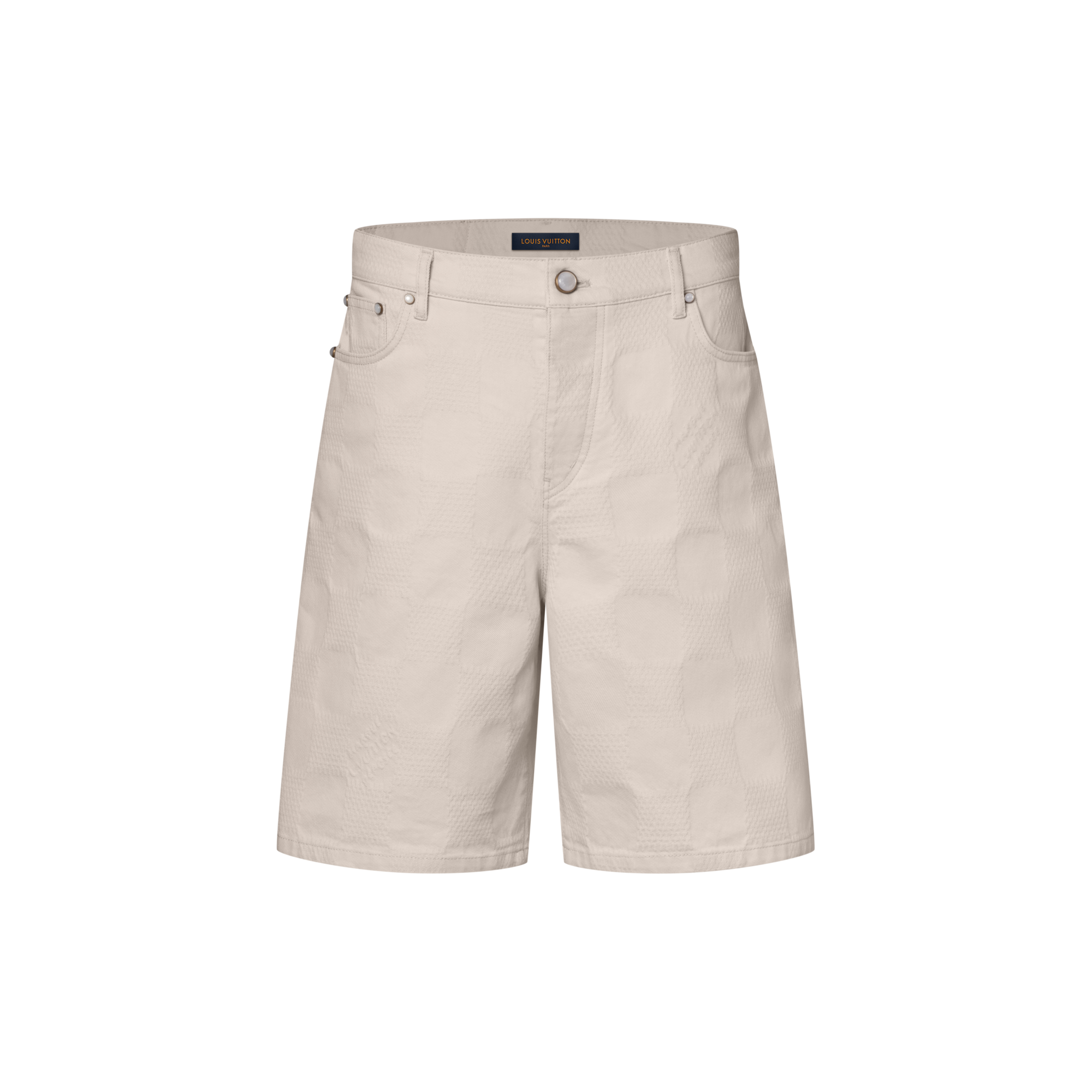 Damier 3D Light Denim Shorts - Men - Ready-to-Wear | LOUIS VUITTON ®